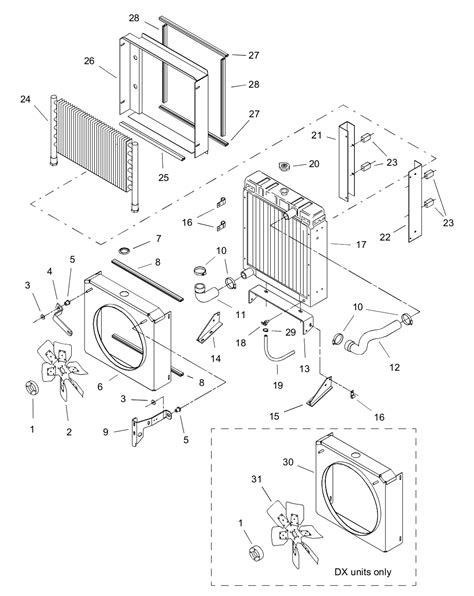 gehl oil cooler parts